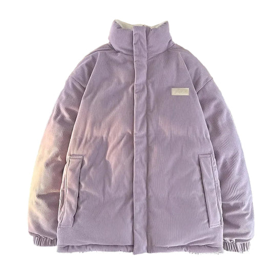 Women's winter quilted jacket with stand-up collar – fashionable casual outdoor coat