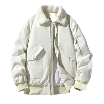Herren Winter Bomberjacke mit Teddykragen – Stilvolle Übergangsjacke für Freizeit und Alltag