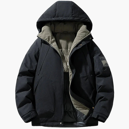 Men's Winter Outdoor Jacket with Hood – Casual Parka for Cold Days