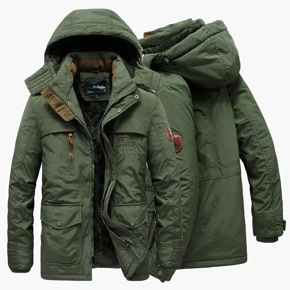 Men's Winter Outdoor Parka Jacket with Hood – Robust Casual Style for Cold Days