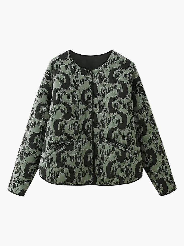 Women's quilted jacket in Ikat design – fashionable transitional jacket for everyday and leisure use