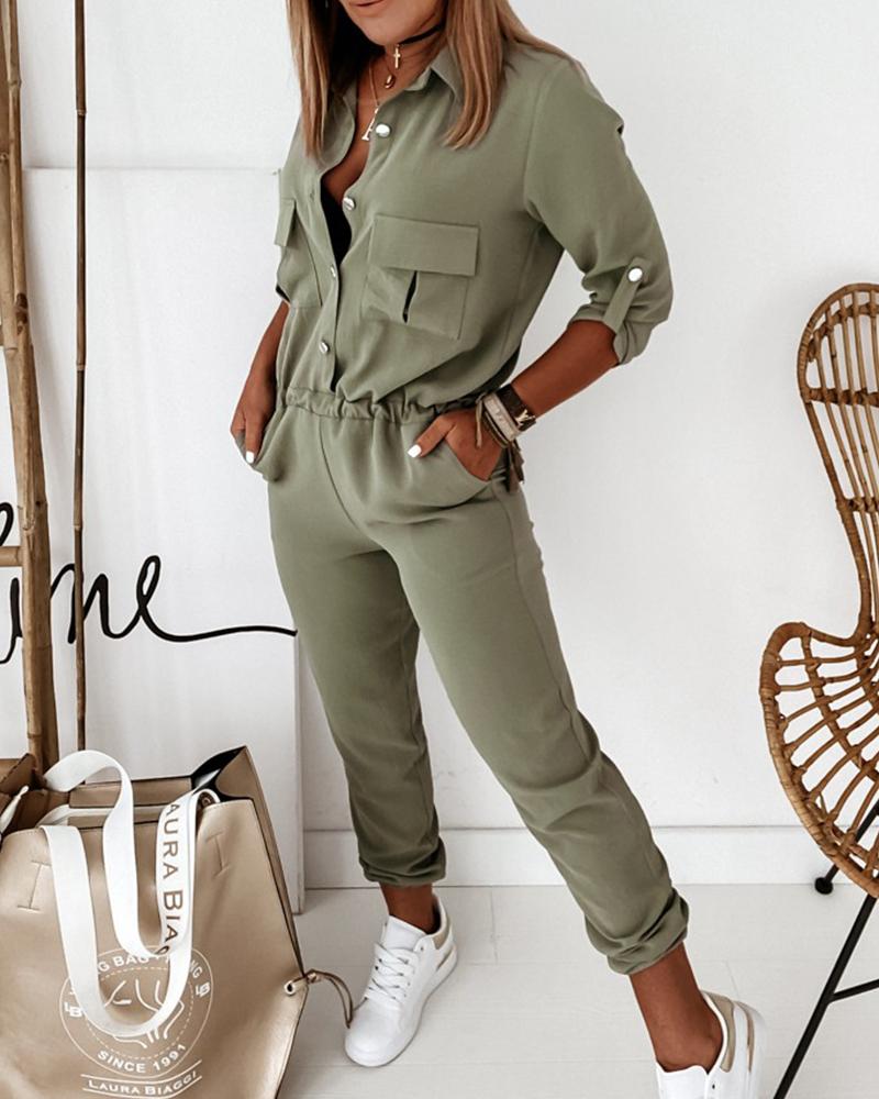 Women's Jumpsuit One-Piece Casual Wear with Pockets – Fashionable Overall for Everyday and Events