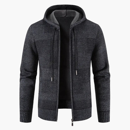 Herren Strickjacke mit Kapuze – Modischer Winter Pullover für Freizeit und Alltag