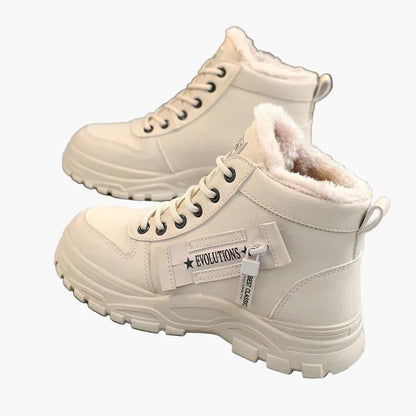 Women's Winter Sneaker Boots – Fashionable High Top Casual Shoes with Warm Lining