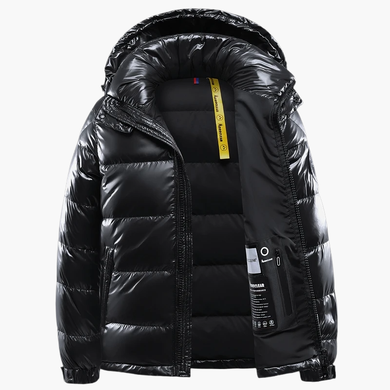 Men's quilted jacket with hood – Modern winter coat, everyday & outdoor