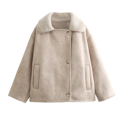 Women's Oversized Streetstyle Jacket for Autumn and Winter – Fashionable Transitional Jacket