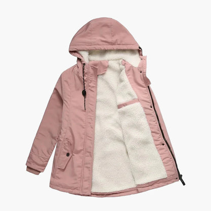 Women's winter jacket with hood – fashionable warm casual jacket for autumn and winter