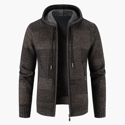 Herren Strickjacke mit Kapuze – Modischer Winter Pullover für Freizeit und Alltag