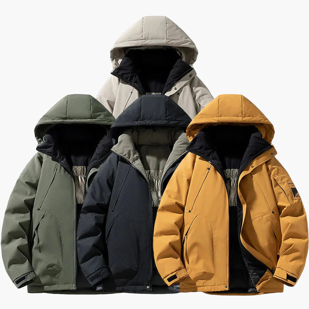 Men's Winter Outdoor Jacket with Hood – Casual Parka for Cold Days