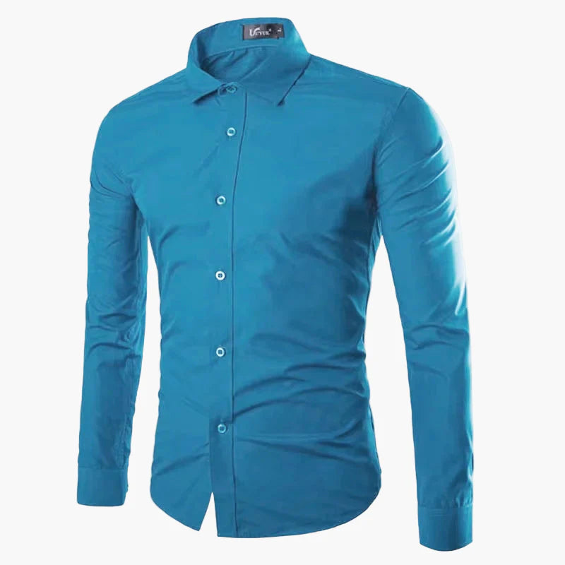 Herren Slim Fit Langarm Business Freizeithemd – Modernes Stilvolles Hemd für Büro und Alltag