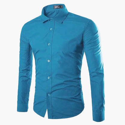 Herren Slim Fit Langarm Business Freizeithemd – Modernes Stilvolles Hemd für Büro und Alltag