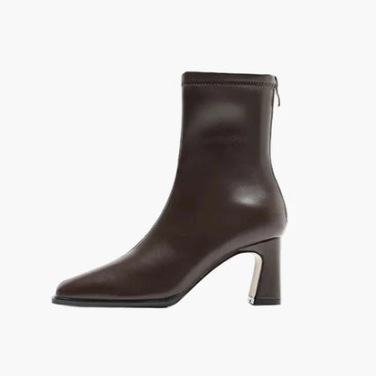 Damen Stiefeletten mit Blockabsatz und elegantem Design für Alltag und Büro