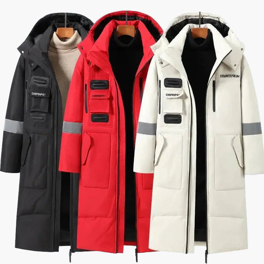 Men's winter coat long parka jacket – urban style for cold days