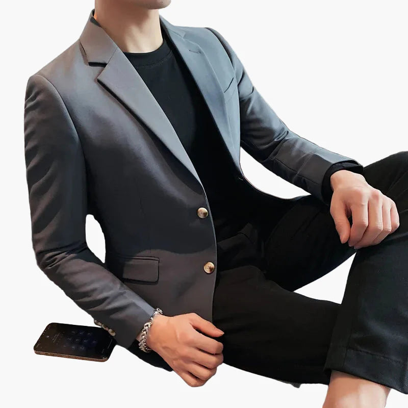 Men's Business Blazer Slim Fit – Elegant Jacket for Office, Events & Everyday Use