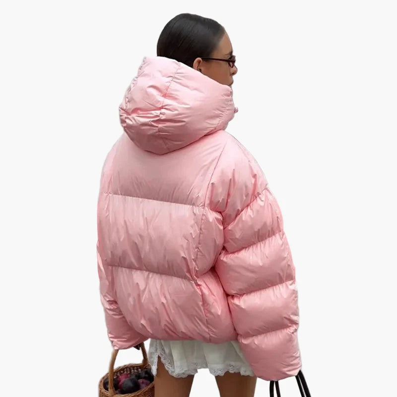 Women's Oversize Winter Quilted Jacket Trendy Streetstyle Outdoor