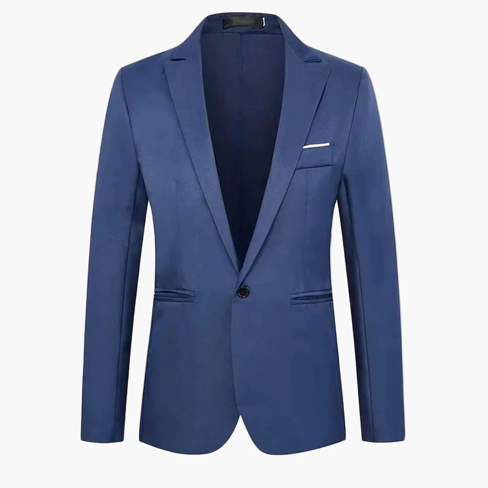 Men's Blazer One-Button Classic – Elegant Suit Jacket for Business & Leisure