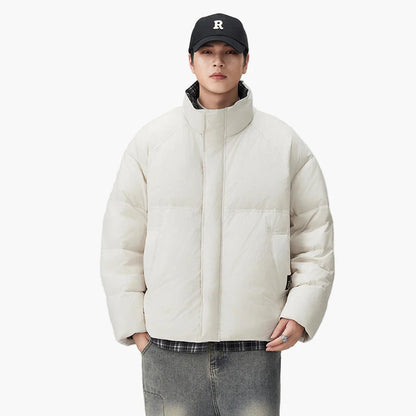 Men's oversized quilted jacket in streetwear style – casual winter jacket for everyday and leisure