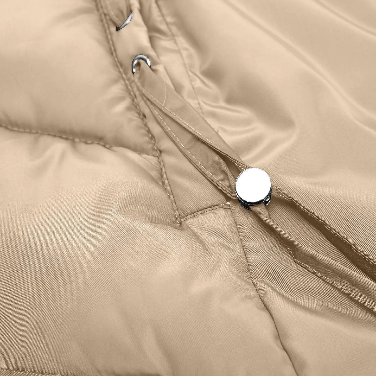 Women's Winter Quilted Coat Long with Hood – Fashionable Windproof Parka for Everyday & Outdoor