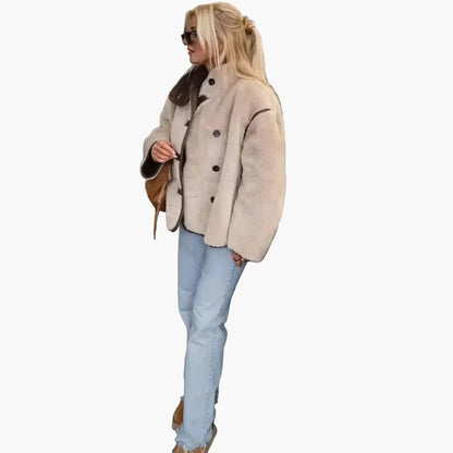 Women's Trendy Oversized Quilted Jacket in Casual Style – Perfect for Autumn and Winter