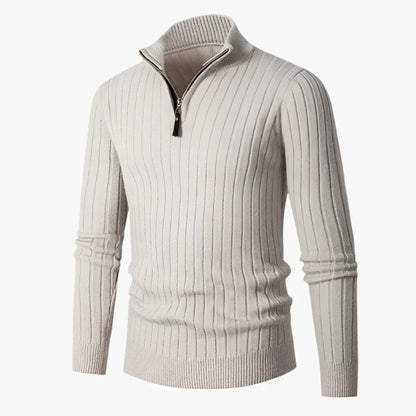 Herren Halb-Zip Strickpullover – Eleganter Freizeit- und Business-Stil