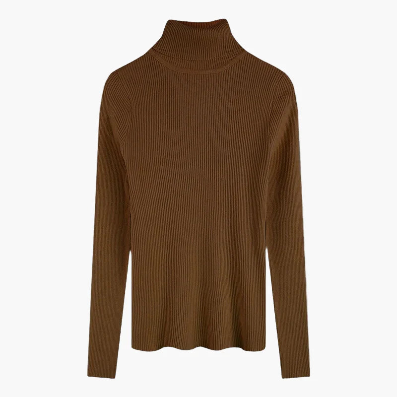 Women's Turtleneck Sweater Long Sleeve Basic Style – Ideal for Everyday and Office