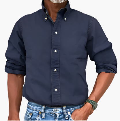 Herren Freizeit-Hemd Klassisch Langarm – Vielseitiges Business & Casual Hemd