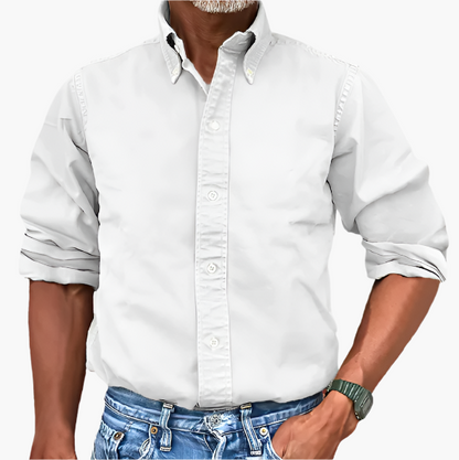 Herren Freizeit-Hemd Klassisch Langarm – Vielseitiges Business & Casual Hemd