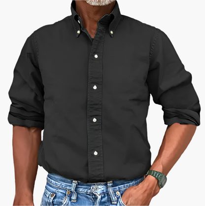 Herren Freizeit-Hemd Klassisch Langarm – Vielseitiges Business & Casual Hemd