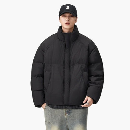 Men's oversized quilted jacket in streetwear style – casual winter jacket for everyday and leisure