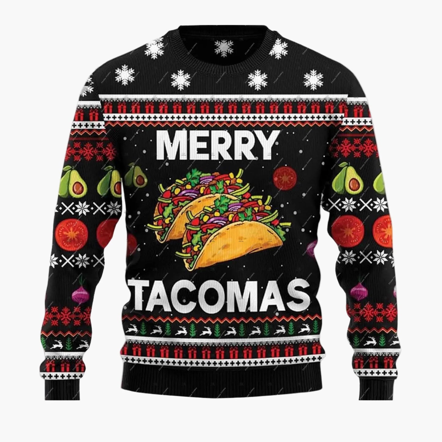 Herren Lustiger Ugly Christmas Sweater Jingle Balls Weihnachts-Pullover – Humorvoller Festlicher Party Pullover