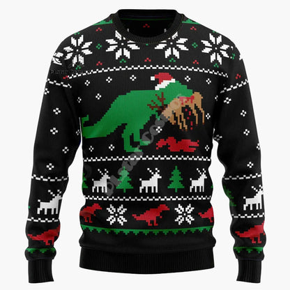Herren Weihnachts-Pullover mit Katzenmotiv und Spruch – Lustiger Ugly Christmas Sweater für Katzenliebhaber