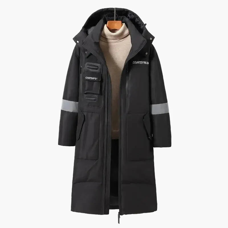 Men's winter coat long parka jacket – urban style for cold days