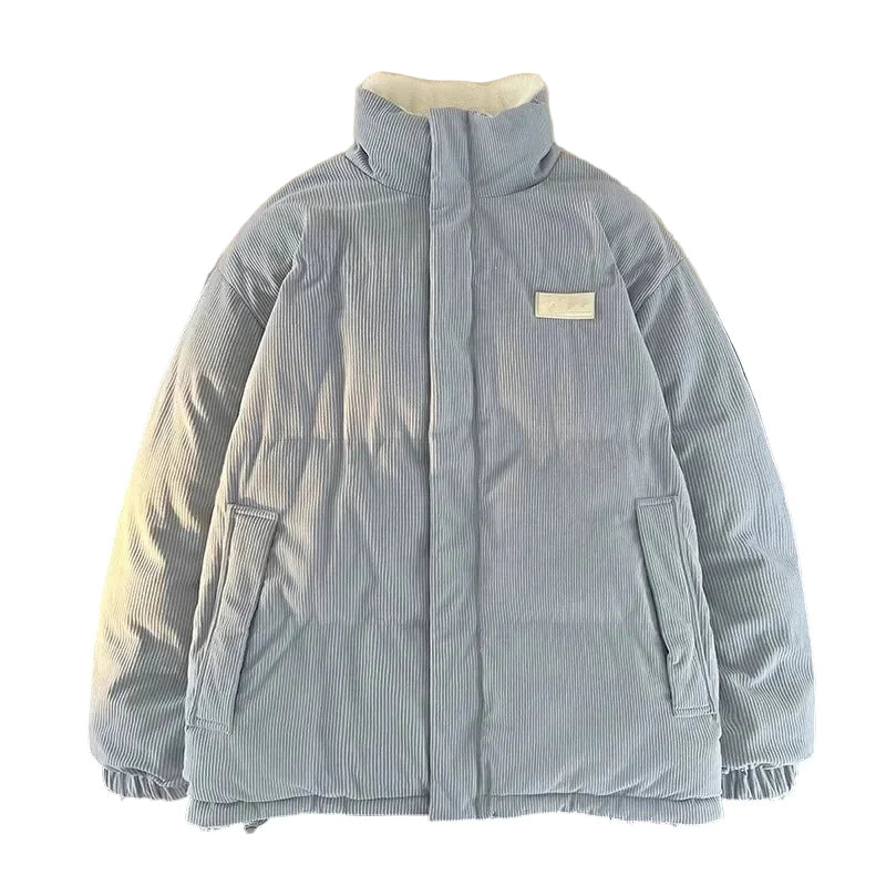 Women's winter quilted jacket with stand-up collar – fashionable casual outdoor coat