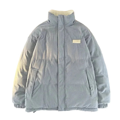 Women's winter quilted jacket with stand-up collar – fashionable casual outdoor coat