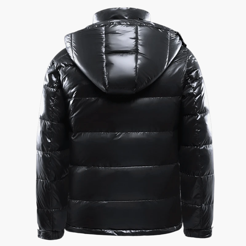 Men's quilted jacket with hood – Modern winter coat, everyday & outdoor