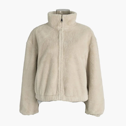 Damen Modische Kurzjacke mit Stehkragen – Eleganter Alltags-Look