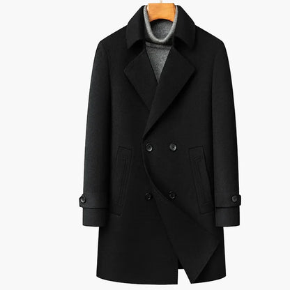 Herren Business Mantel Klassisch Elegante Winterjacke für Büro und Alltag
