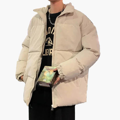 Herren Winter Steppjacke im lässigen Streetwear-Stil – Warme Übergangsjacke für Alltag & Freizeit