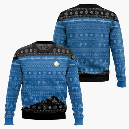 Herren Pullover Star Trek Weihnachten Geek Style – Perfekt für Sci-Fi Fans