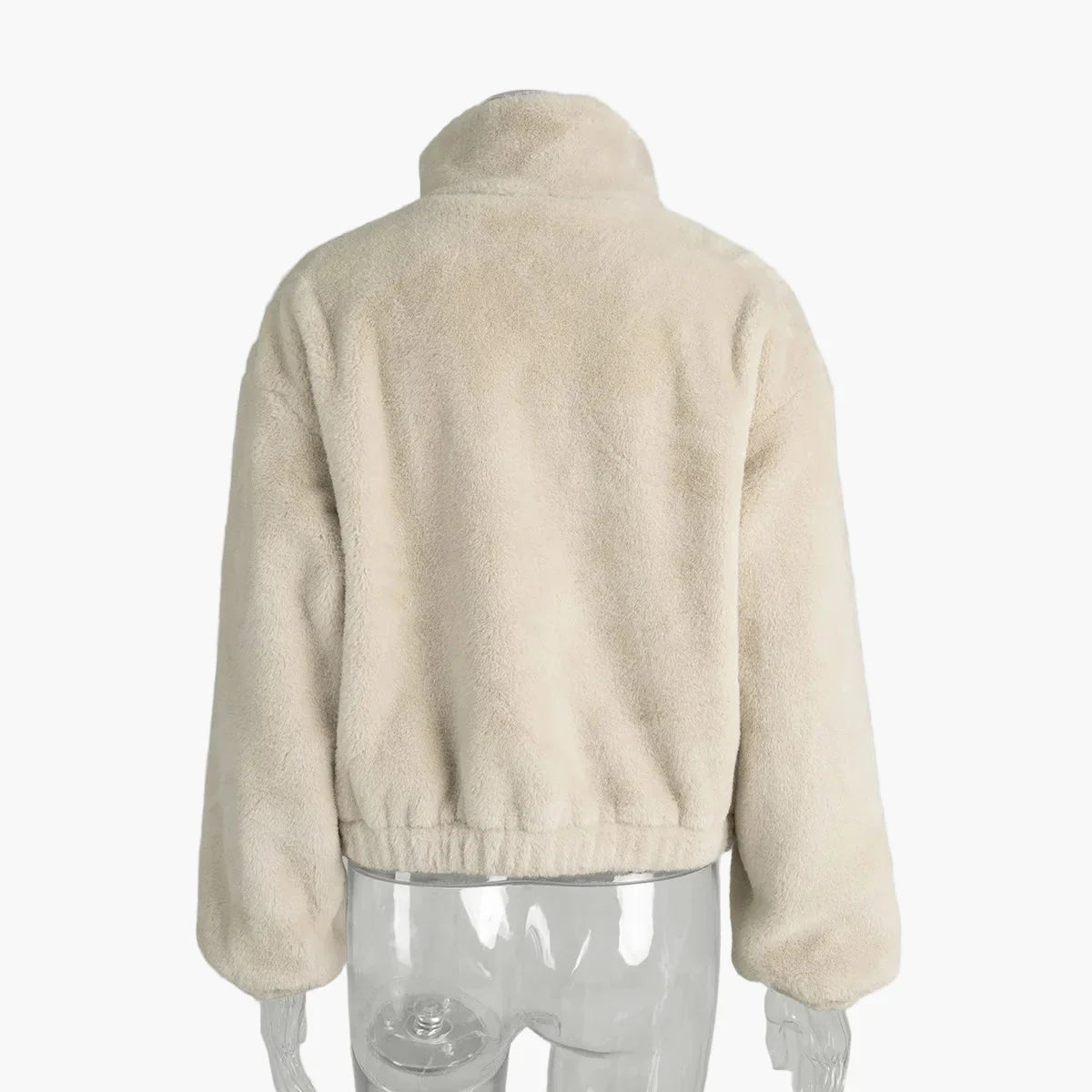 Damen Modische Kurzjacke mit Stehkragen – Eleganter Alltags-Look