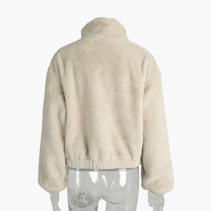 Damen Modische Kurzjacke mit Stehkragen – Eleganter Alltags-Look