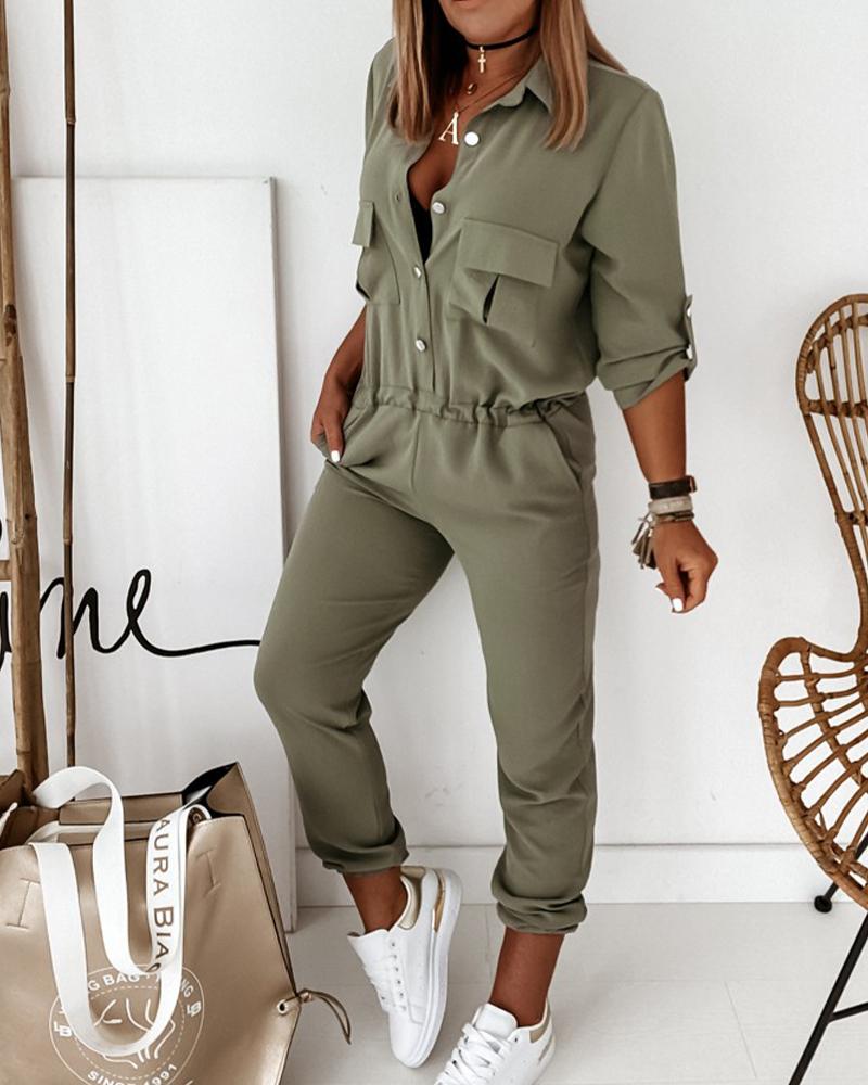 Women's Jumpsuit One-Piece Casual Wear with Pockets – Fashionable Overall for Everyday and Events