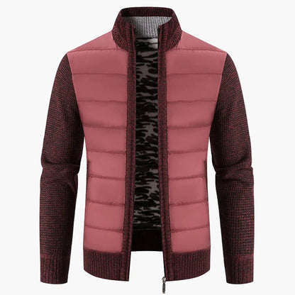 Herren Steppjacke mit Strickärmeln – Modische Übergangsjacke für Alltag und Freizeit