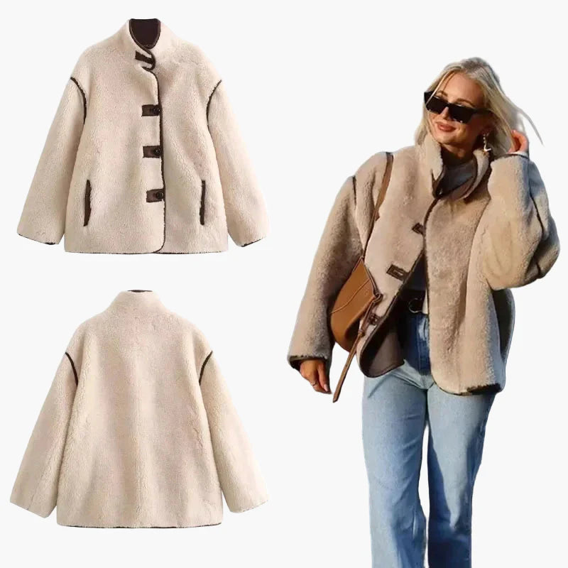 Women's Trendy Oversized Quilted Jacket in Casual Style – Perfect for Autumn and Winter