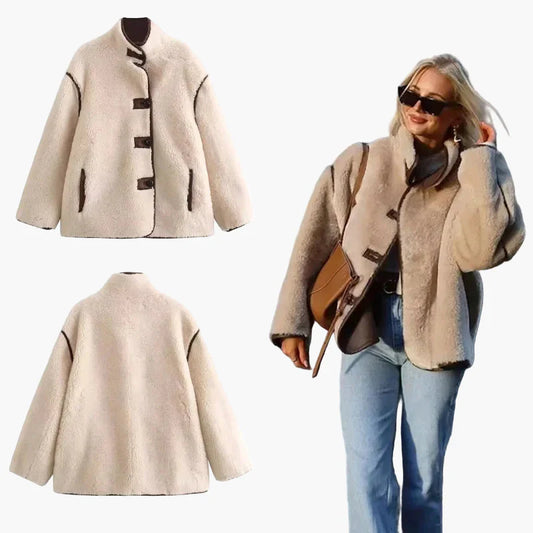 Women's Trendy Oversized Quilted Jacket in Casual Style – Perfect for Autumn and Winter