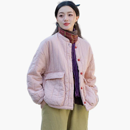 Women's vintage quilted jacket in a relaxed casual style – transitional jacket for everyday and outdoor use