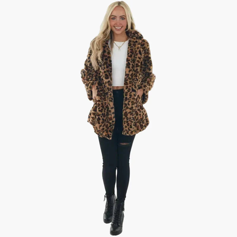 Women's Trendy Leopard Coat Jacket for Autumn and Winter – Casual Street Style