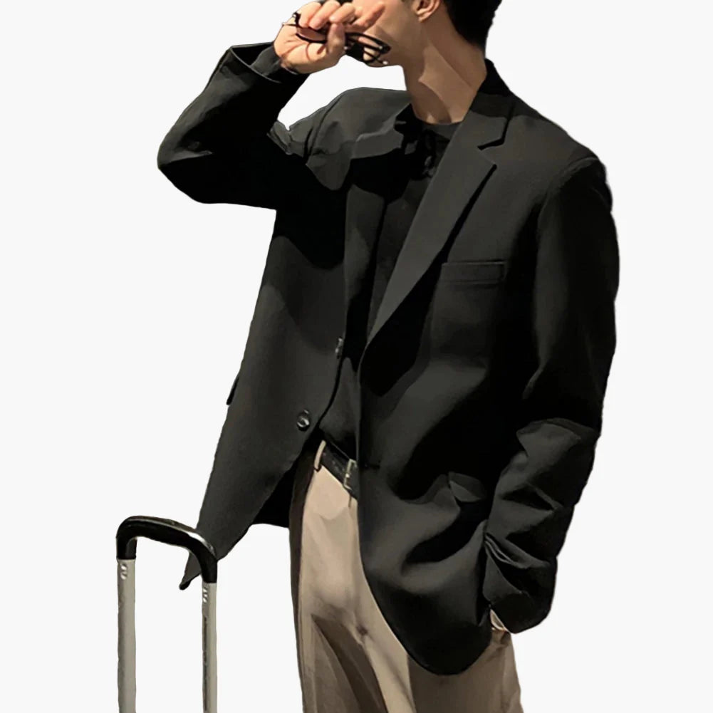 Men's Blazer Modern Business Casual – Elegant Jacket for Office & Everyday Use