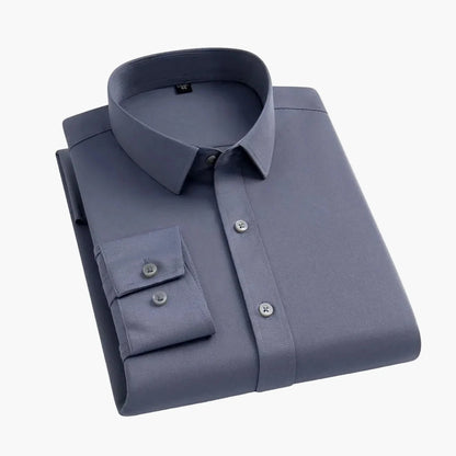 Herren Business Stretch Hemd – Modernes, Bequemes Langarmhemd für Büro & Alltag