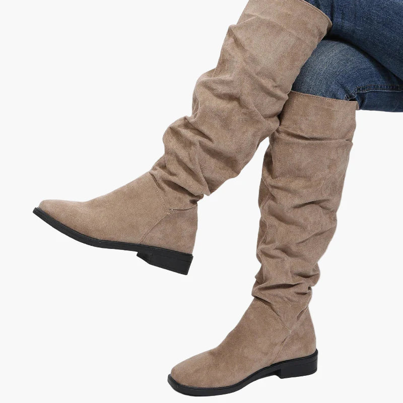 Damen Stiefel Kniehoch Bequemer Freizeitlook Modisch